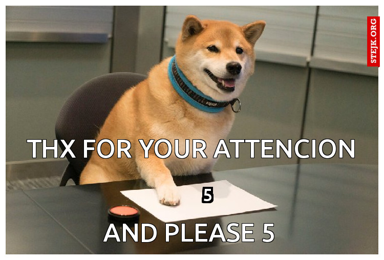 Thx for your attencion