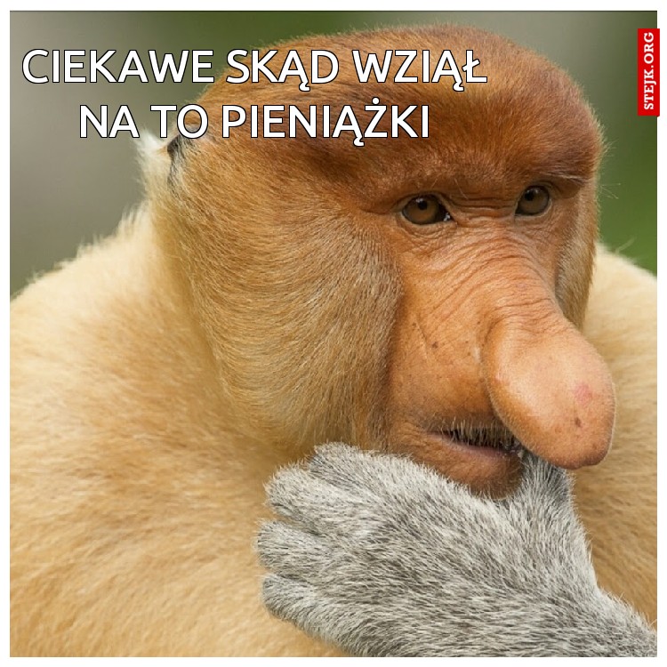 CIEKAWE SKĄD WZIĄŁ NA TO PIENIĄŻKI