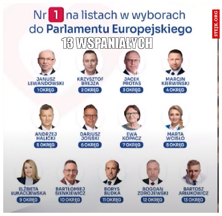 13 wspaniałych