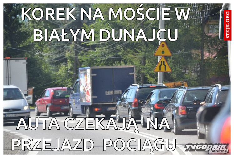 KOREK NA MOŚCIE W BIAŁYM DUNAJCU