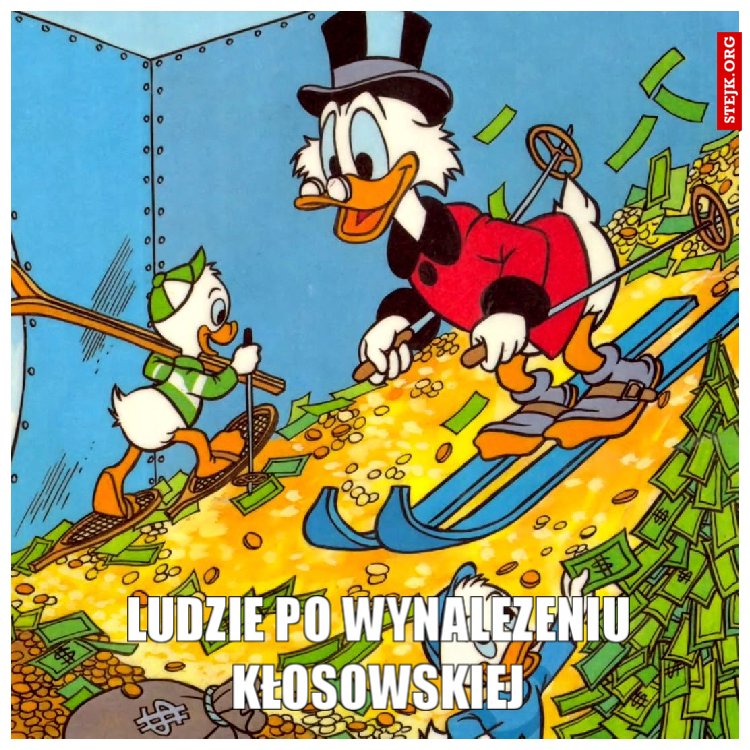 Ludzie po wynalezeniu Kłosowskiej