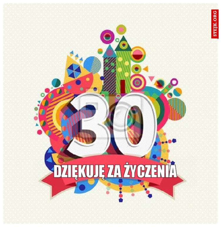 Dziękuję za życzenia