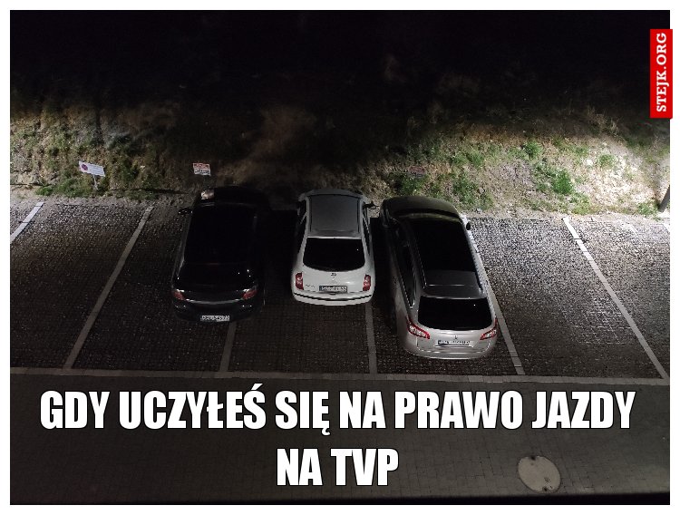 Gdy uczyłeś się na prawo jazdy na TVP