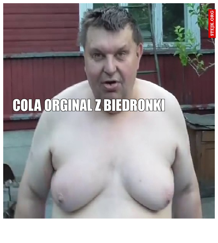 Cola orginal z biedronki