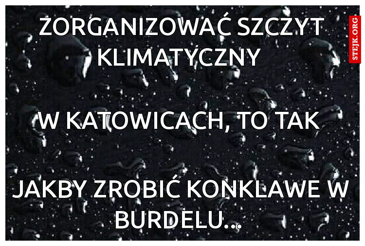 Zorganizować szczyt klimatyczny 