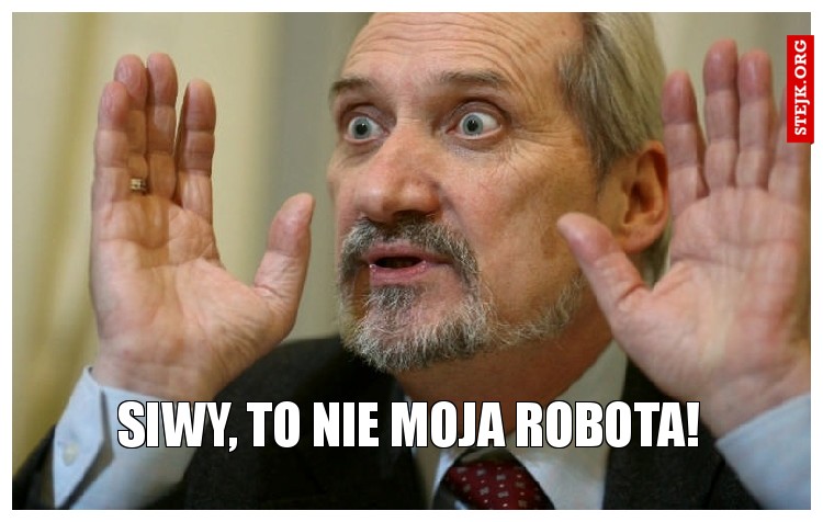 Siwy, to nie moja robota!