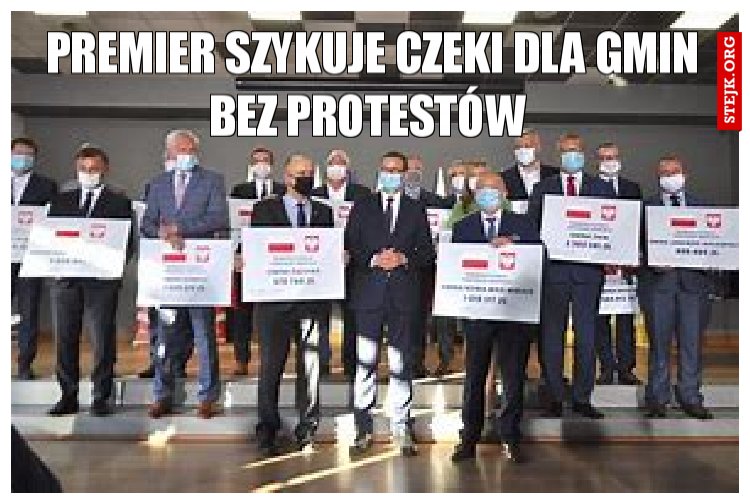premier szykuje czeki dla gmin bez protestów 
