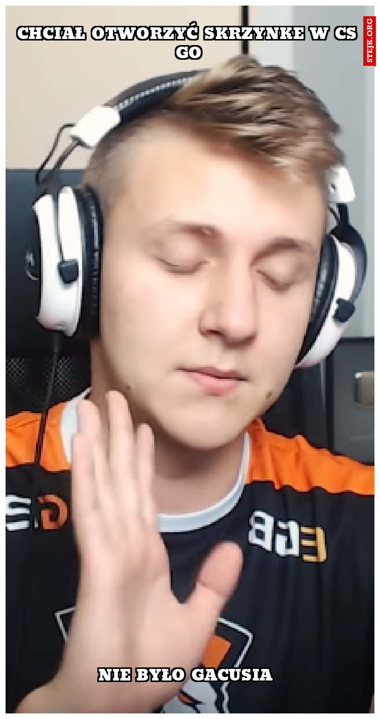 Chciał otworzyć skrzynke w cs go
