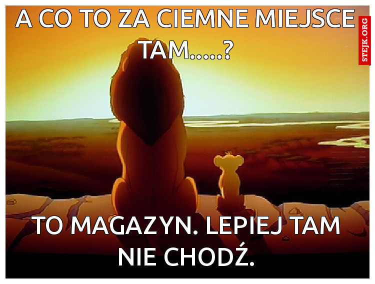 a co to za ciemne miejsce tam.....?