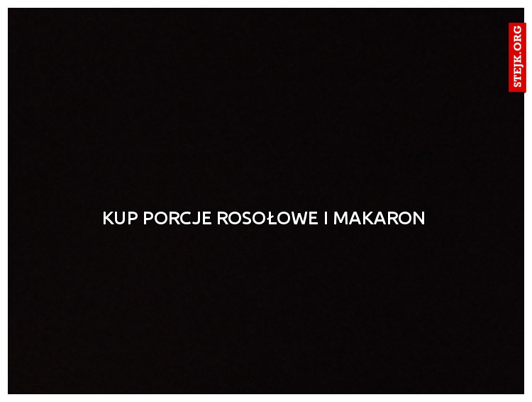 Kup porcje rosołowe i makaron