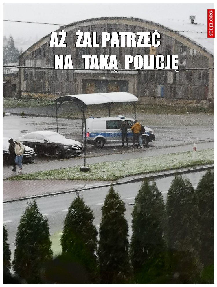           AŻ   ŻAL PATRZEĆ                              NA   TAKĄ  POLICJĘ            