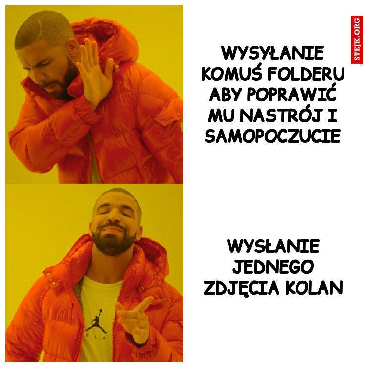 Wysyłanie komuś folderu aby poprawić mu nastrój i samopoczucie