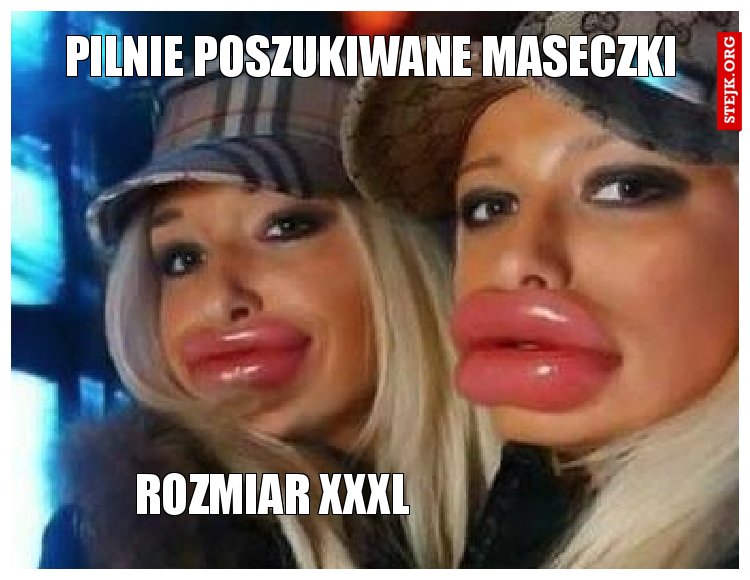 Pilnie poszukiwane maseczki