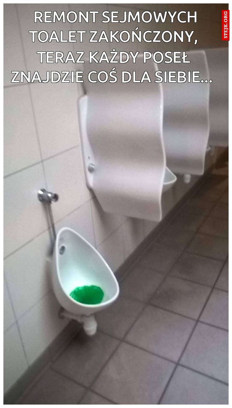 Remont sejmowych toalet zakończony, 
