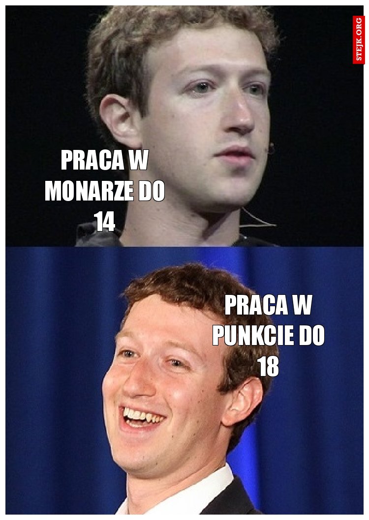 Praca w monarze do 14
