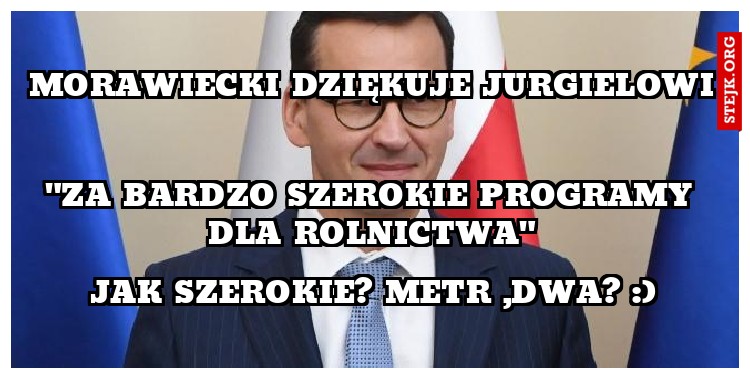 Morawiecki dziękuje Jurgielowi