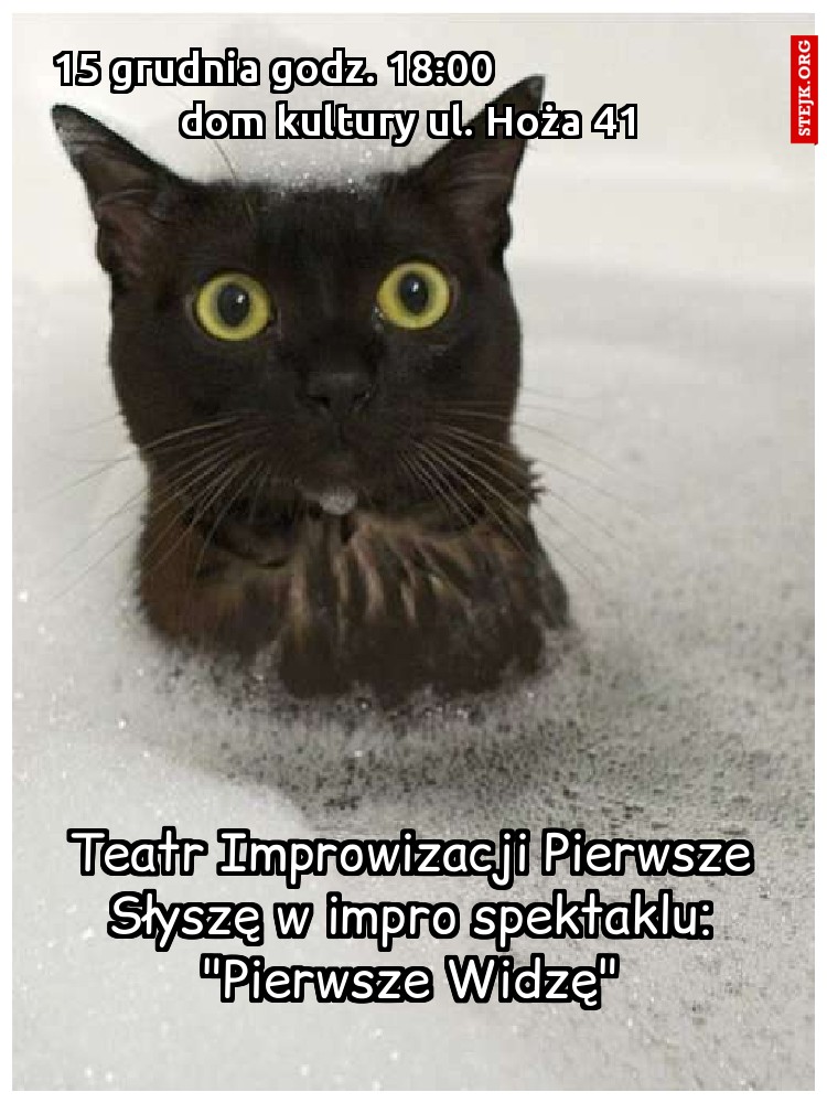 Teatr Improwizacji Pierwsze Słyszę w impro spektaklu: "Pierwsze Widzę"