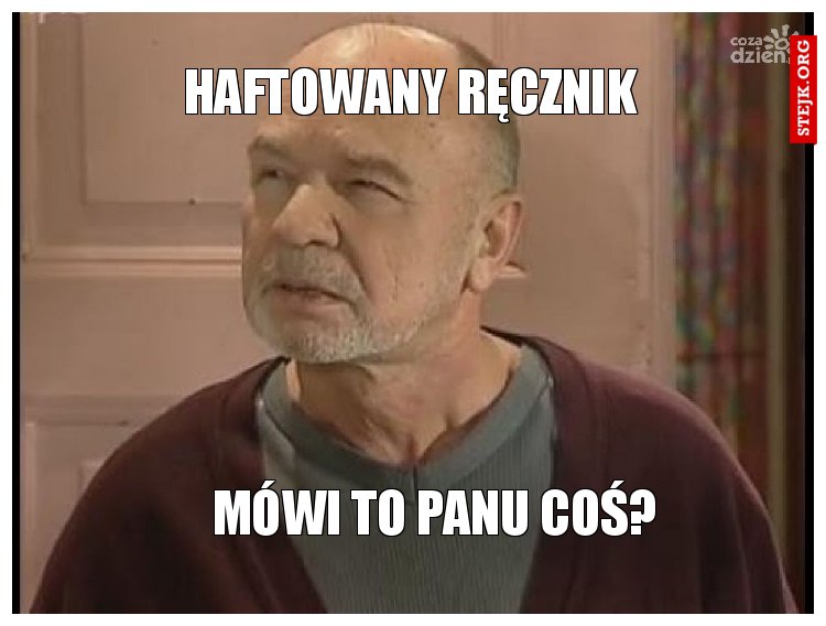 Haftowany ręcznik