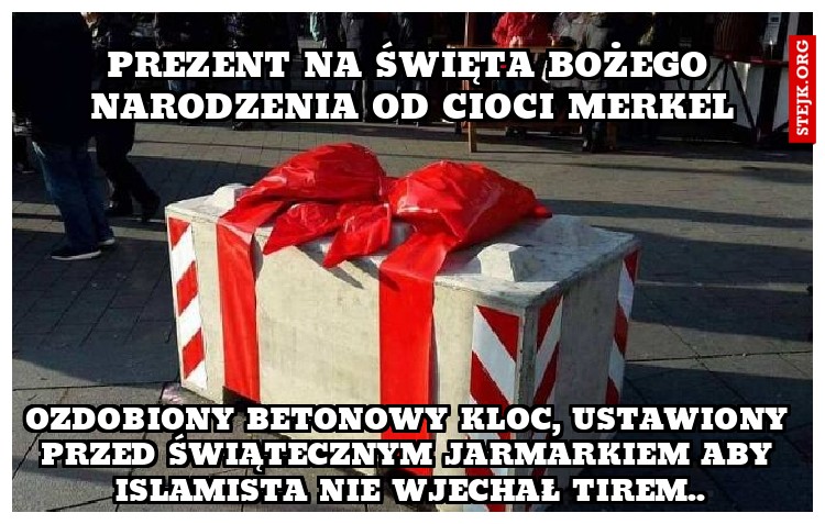 prezent na święta bożego narodzenia od cioci merkel