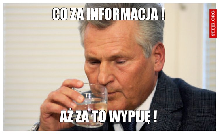 Co za informacja !