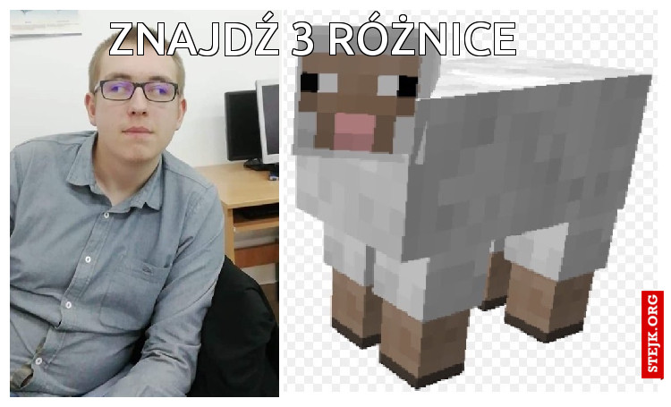 znajdź 3 różnice