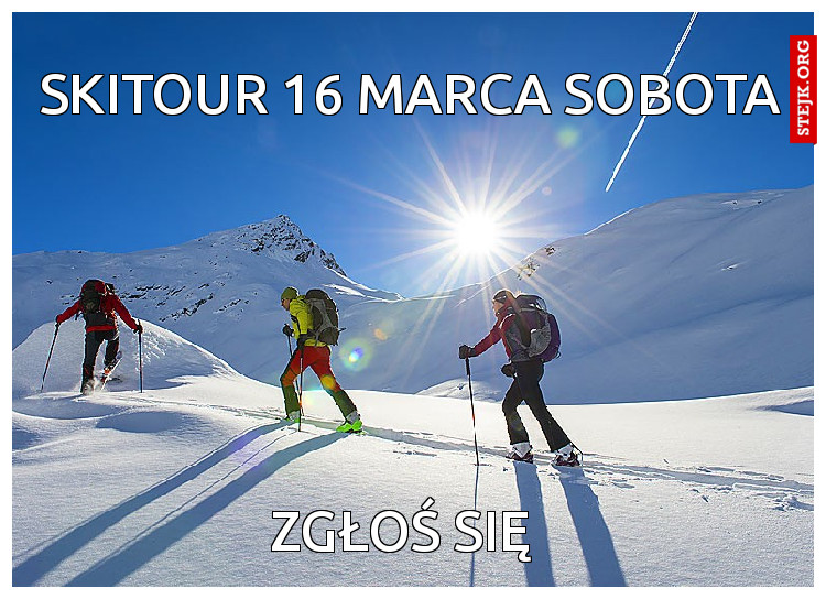 skitour 16 marca sobota