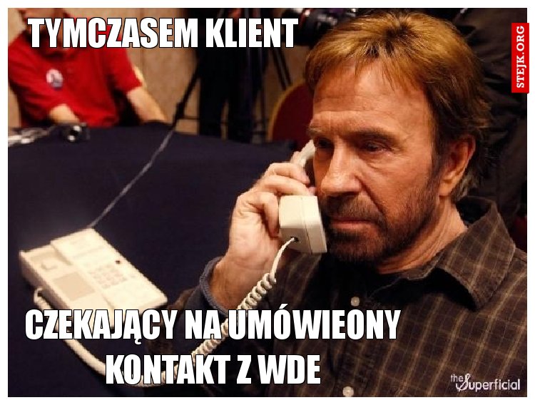 Tymczasem klient 