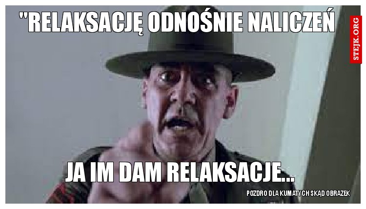 "relaksację odnośnie naliczeń