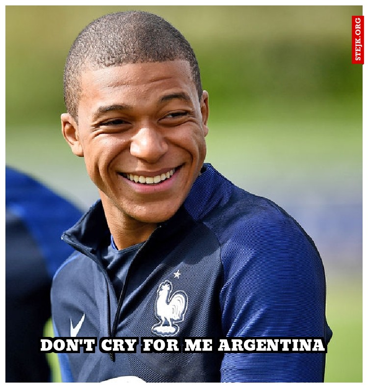 DON'T CRY FOR ME ARGENTINA