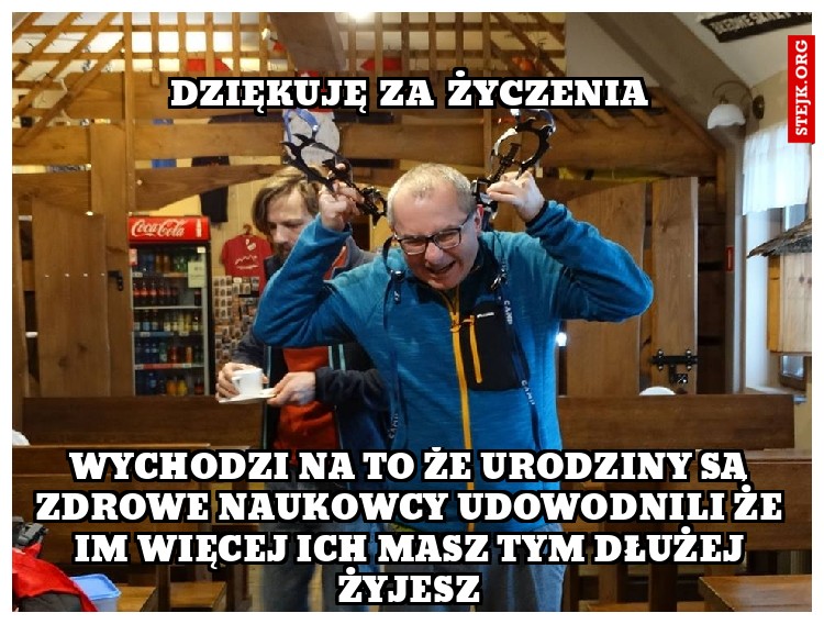 DZIĘKUJĘ ZA ŻYCZENIA