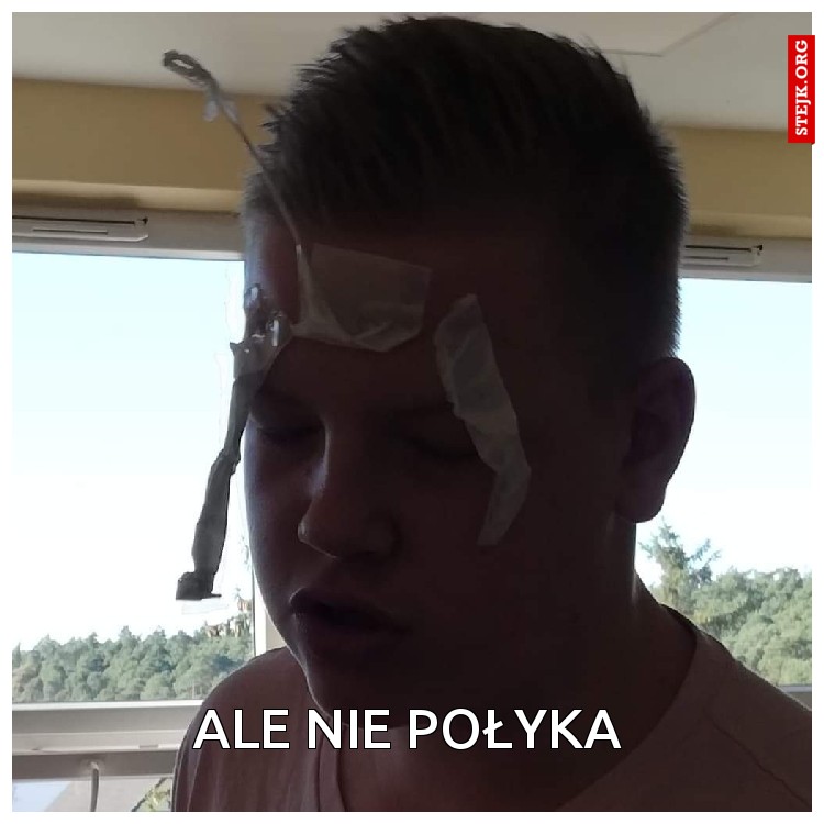 Ale nie połyka