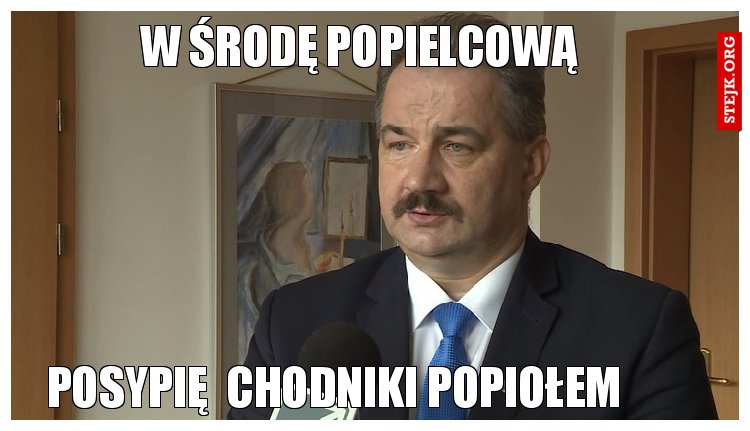 w środę popielcową