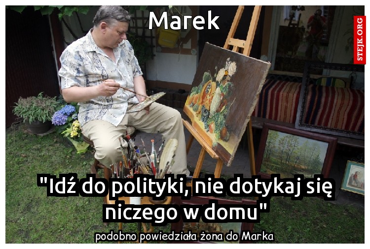 Marek - idź do polityki