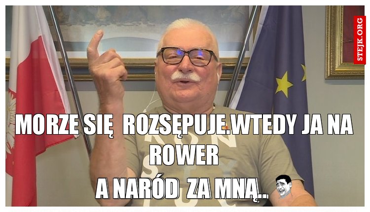 MORZE SIĘ ROZSTĄPIŁO A JA  NA ROWER