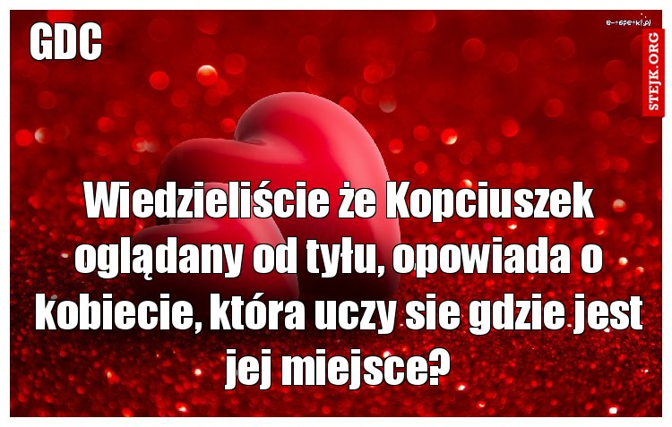 Wiedzieliście że Kopciuszek oglądany od tyłu, opowiada o kobiecie, która uczy sie gdzie jest jej miejsce?