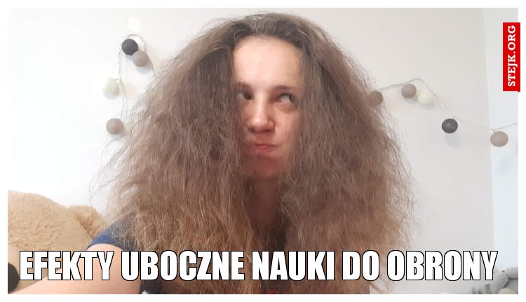 Efekty uboczne nauki do obrony