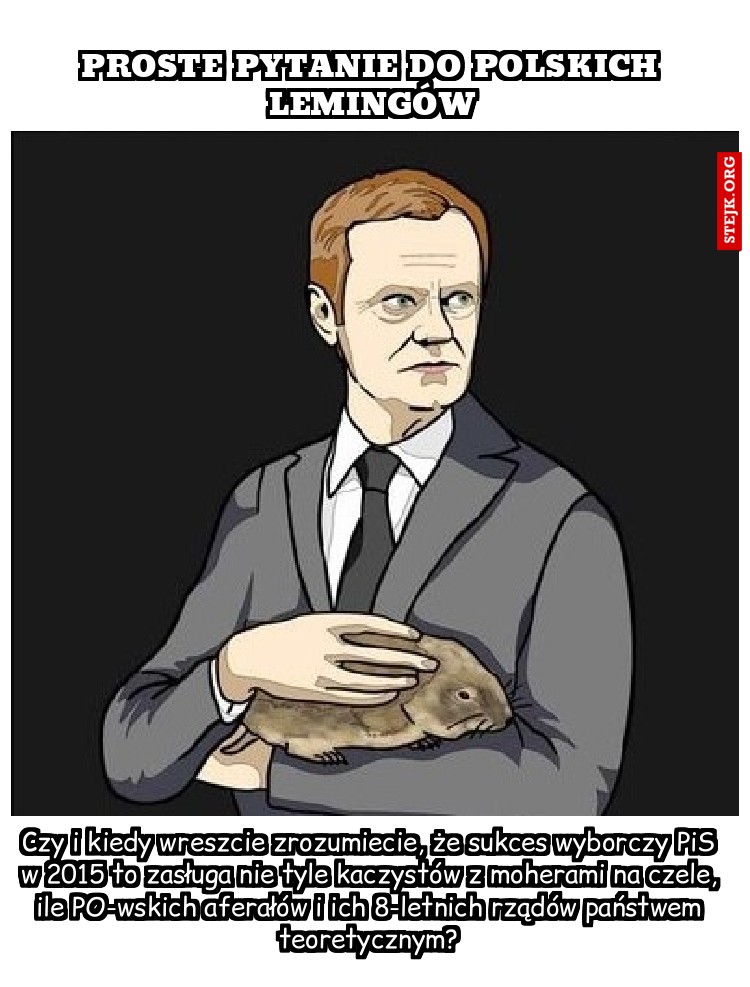 Proste pytanie do polskich lemingów