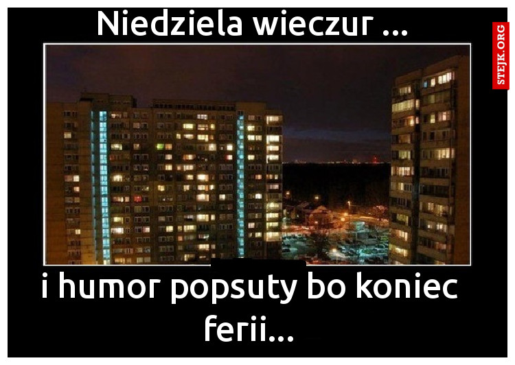 Niedziela wieczur ...