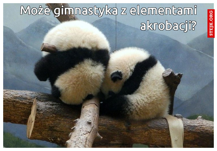 Może gimnastyka z elementami akrobacji?