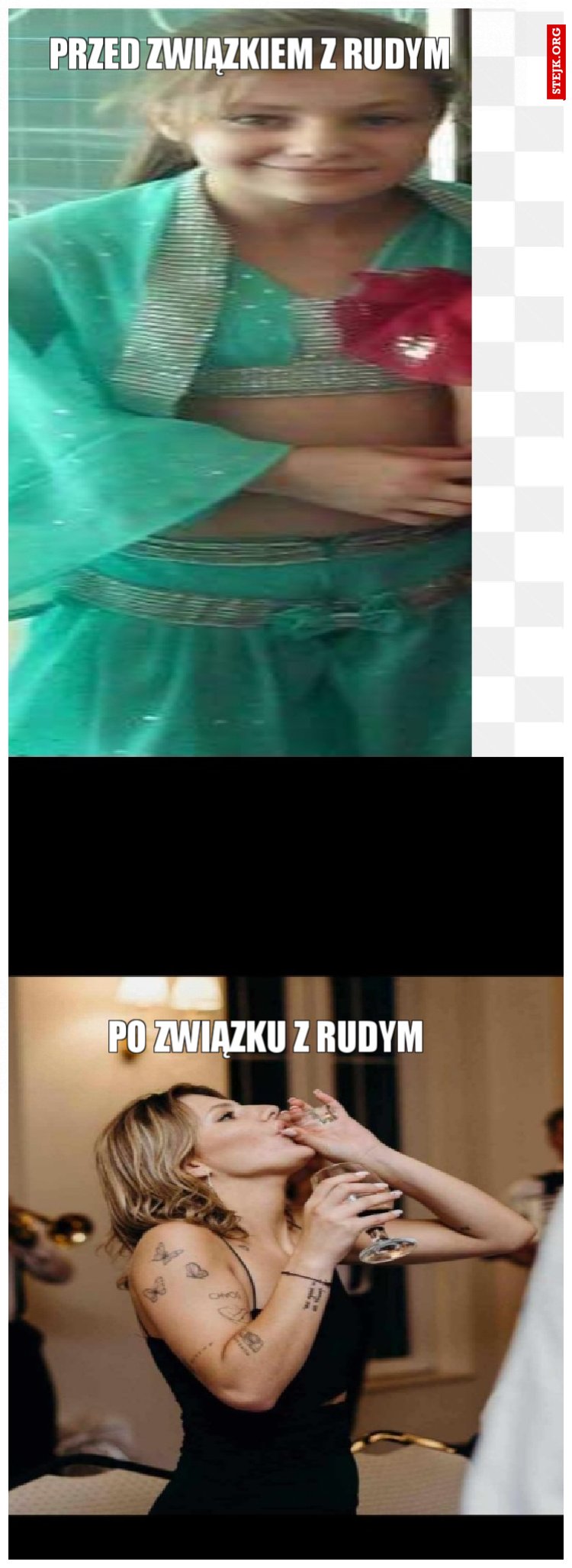 Przed związkiem z rudym