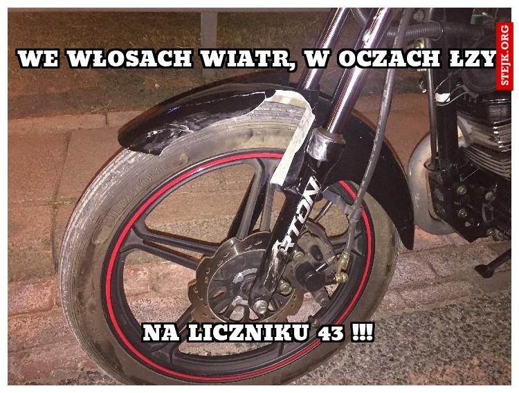 We włosach wiatr, w oczach łzy