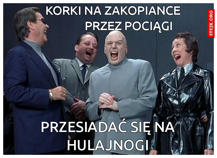 KORKI NA ZAKOPIANCE            PRZEZ POCIĄGI
