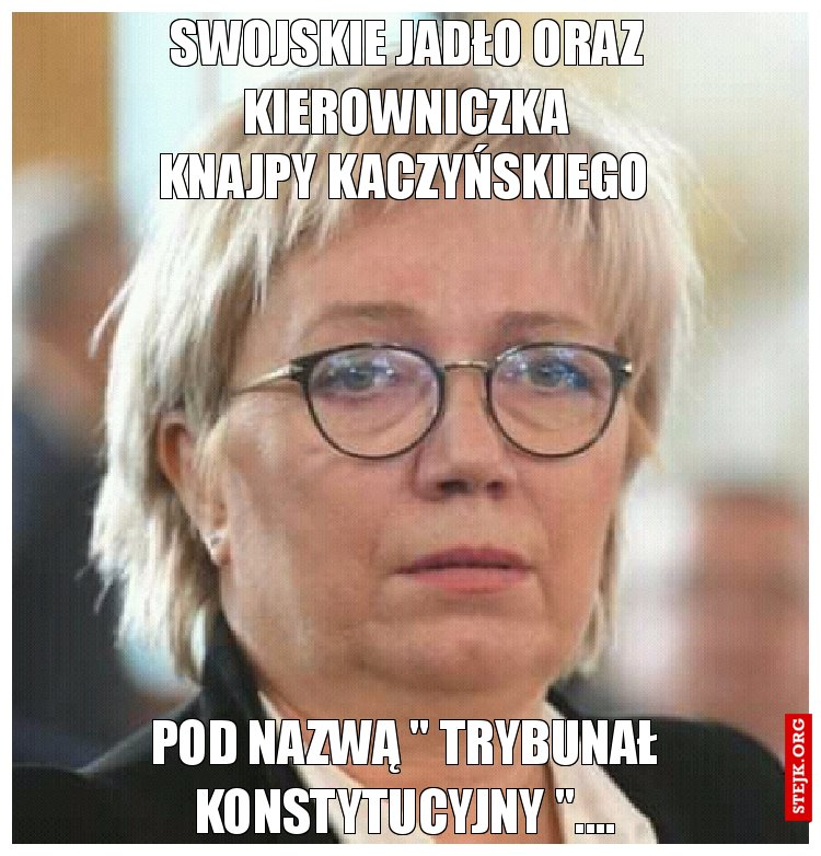 Swojskie jadło oraz kierowniczka