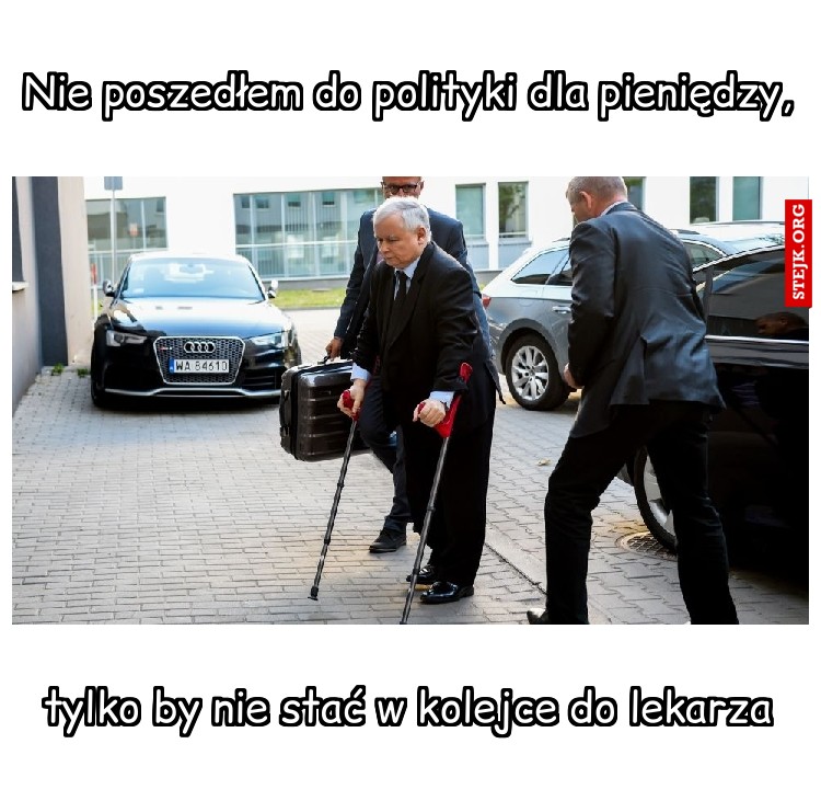 Nie poszedłem do polityki dla pieniędzy,