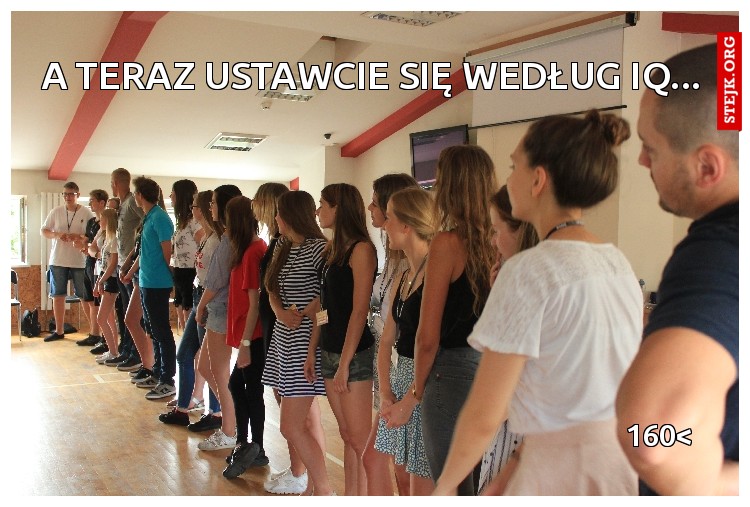 a teraz ustawcie się według iq...