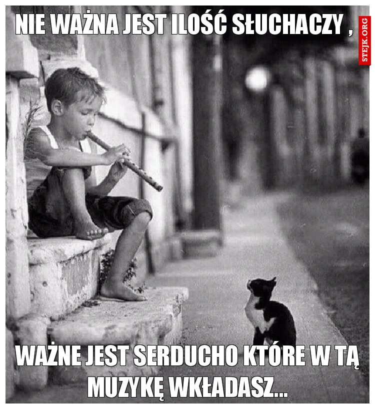 Nie ważna jest ilość słuchaczy , 
