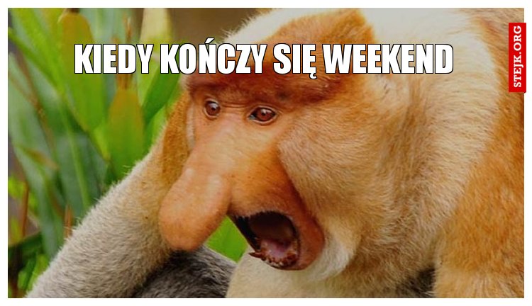 Kiedy kończy się weekend