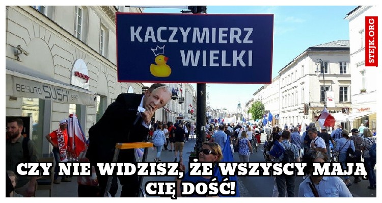 Czy nie widzisz, że wszyscy mają cię dość! 