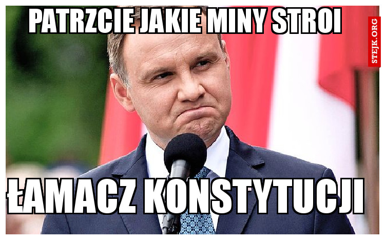 Patrzcie jakie miny stroi