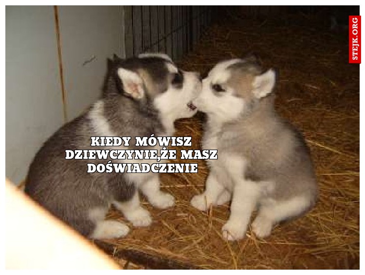 KIEDY MÓWISZ DZIEWCZYNIE,ŻE MASZ DOŚWIADCZENIE